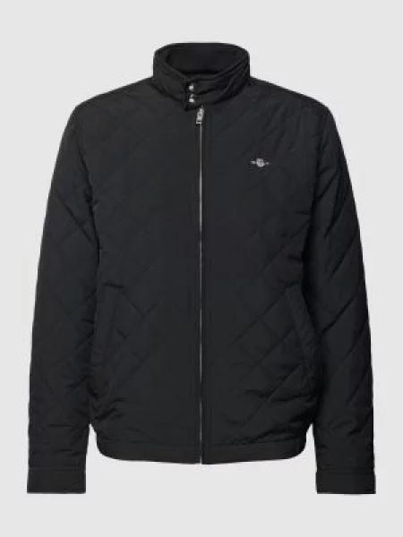 Kurtka z detalami z logo model ‘QUILTED’ Gant czarna