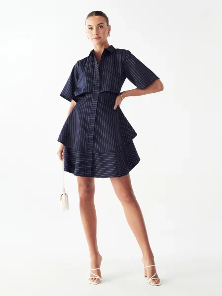 Willa Rochie Hugh albastru închis / deschis gri