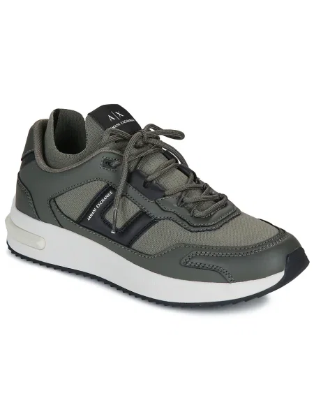 Pletené tenisky Armani Exchange zelená