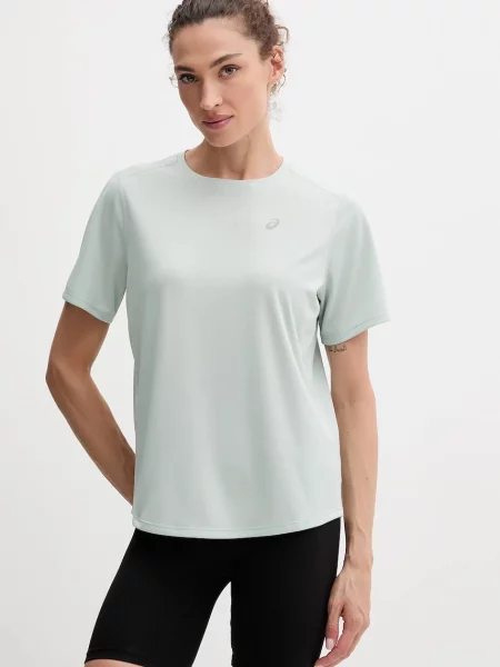 Тениска за бягане Asics Core оранжево зелено