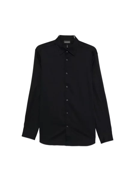 Koszula Emporio Armani casual ze stretchu niebieska