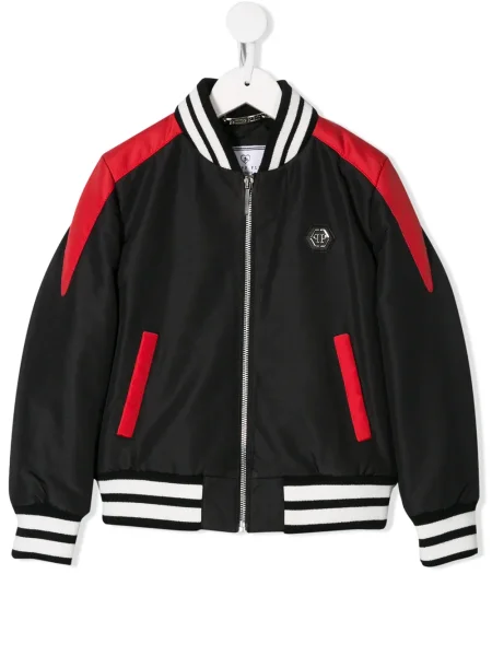 Kurtka bomber dziecięcy Philipp Plein czarny