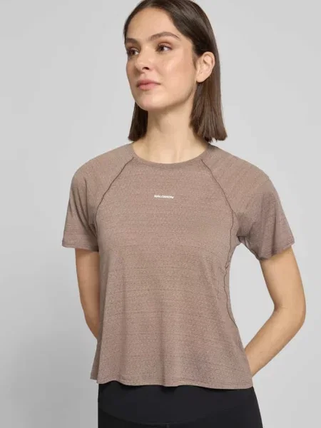 T-shirt o kroju krótkim z nadrukiem z logo Salomon