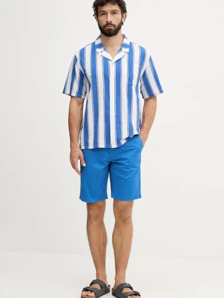 Tommy Hilfiger kratke hlače z elastanom modra