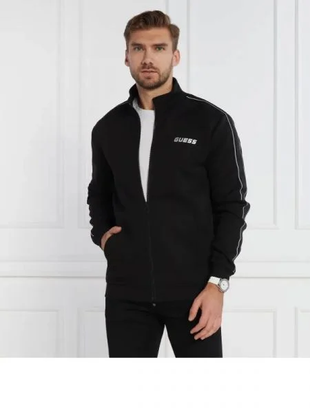 GUESS ACTIVE Hanorac MICKEY FULL ZIP negru