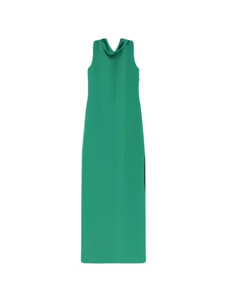Rochie Max Mara cu crăpătură de costum verde