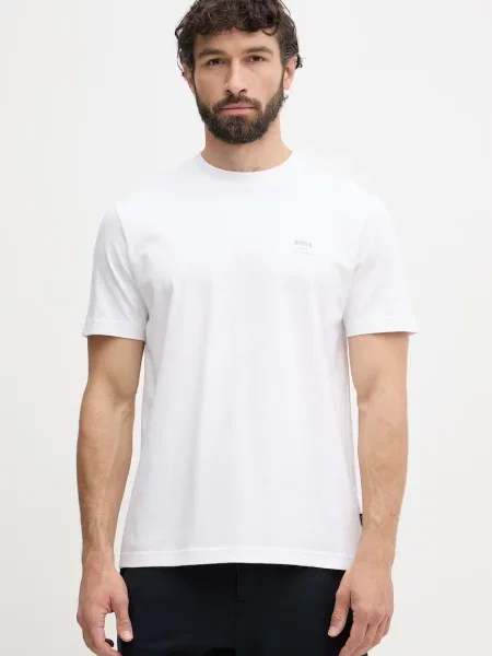T-shirt o kroju regular fit z czystej bawełny model TE_GROOVE' Boss Orange biała