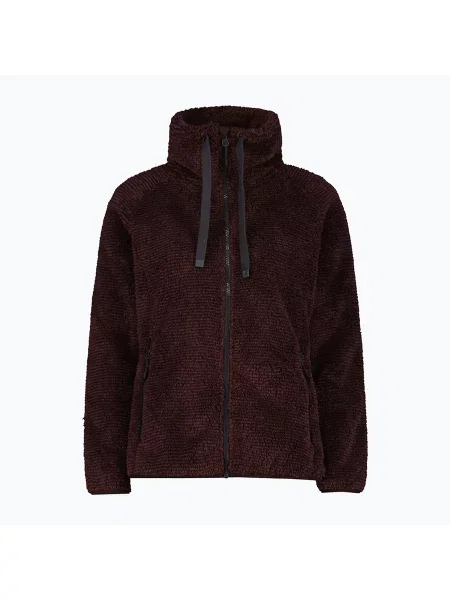 Bluză fleece pentru femei CMP black berry/lighter negru