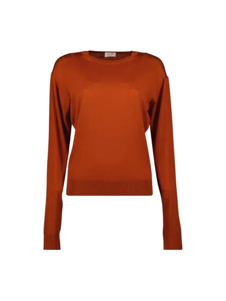 Sweter Saint Laurent pomarańczowy