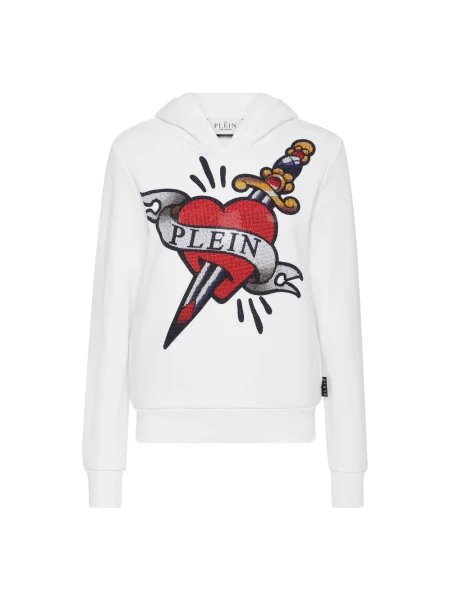 Bluza z kapturem Philipp Plein biała