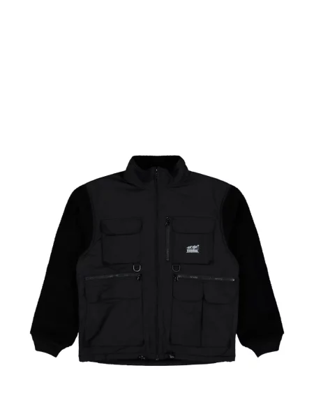 Geacă Neighborhood din fleece negru