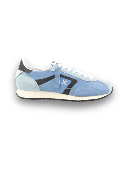 Sneakersy Sun68 skórzane niebieskie
