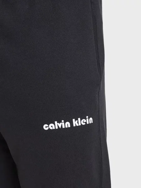 Махровые брюки Calvin Klein Jeans черные