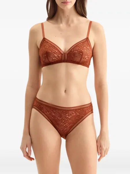 Chiloți Eres din dantelă maro