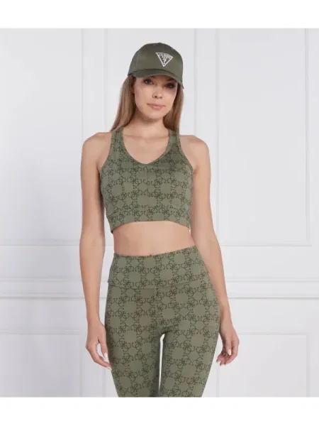 GUESS ACTIVE Top CAITLIN kaki