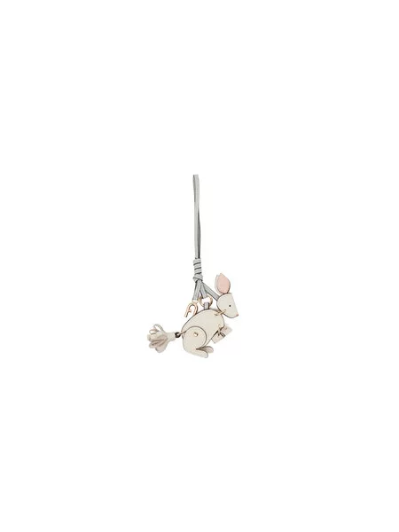 Privjesak Furla Rabbit Charms Krem