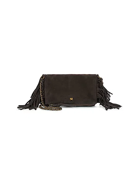 Crossbody torbica Pieces iz semiša