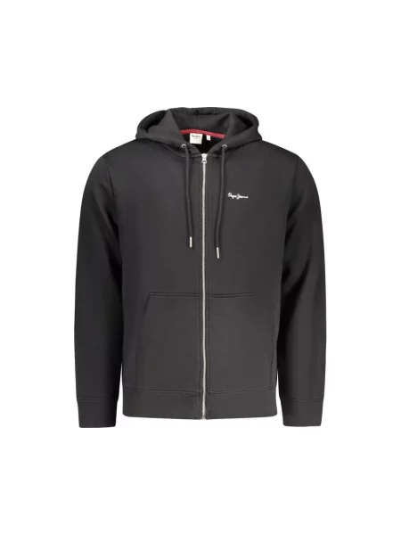 Bluza z kapturem Pepe Jeans z kapturem z długim rękawem czarna