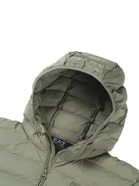 Geacă Ea7 Emporio Armani cu glugă verde