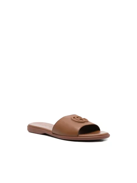 Klapki Gucci brązowe