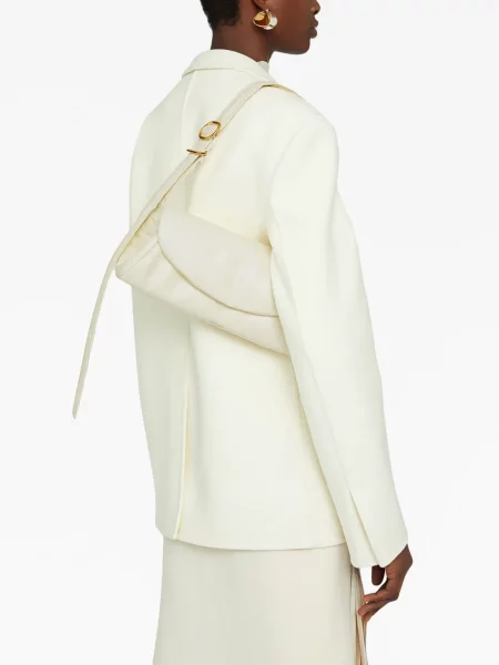Iš natūralios odos odinė rankinė Jil Sander balta