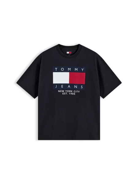 Tommy Jeans Majica mornarsko plava / crvena / crna bijela