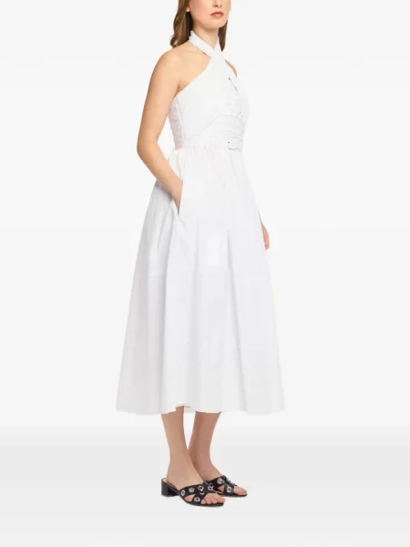 Rochie Cinq A Sept cu gât halter alb