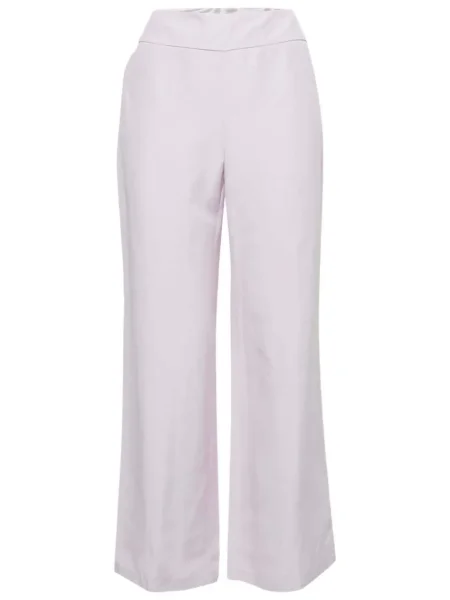 Krepové retro široké kalhoty Armani Vintage fialové