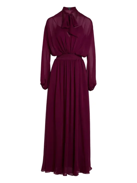 Rochie maxi Giambattista Valli de mătase de costum violet
