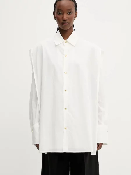 DARKPARK koszula Blanca relaxed z kołnierzykiem klasycznym biały