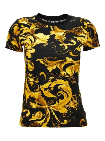 Tricou Versace Jeans Couture cu imagine negru