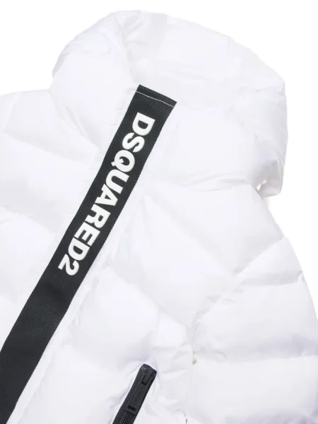 Kurtka dziecięca Dsquared2 biała