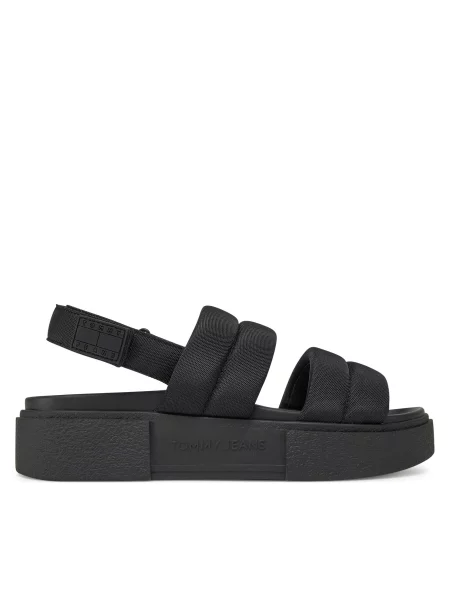Basutės Tommy Jeans Tjw Flatform Sandal juoda