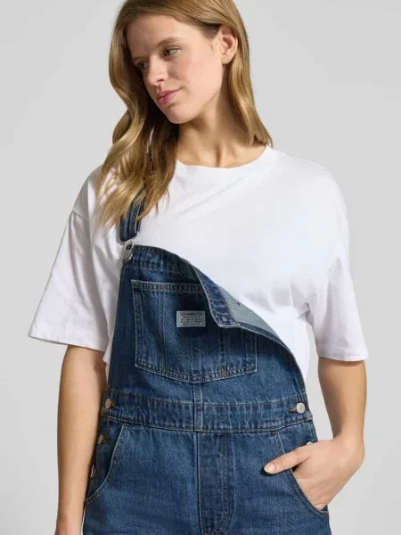 Ogrodniczki w stylu denimu Levi's niebieski