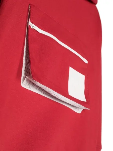 Bluza z kapturem dziecięca Emporio Armani czerwona