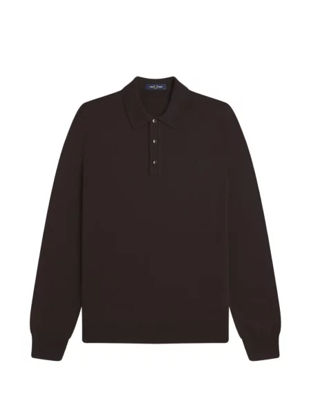 Dlouho polotričko Fred Perry hnědé