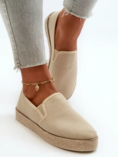 Espadrile Kesi cu platformă bej