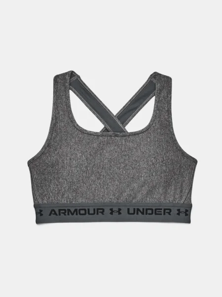 Сутиен Under Armour Crossback Mid Heather Bra Grey XS сиво