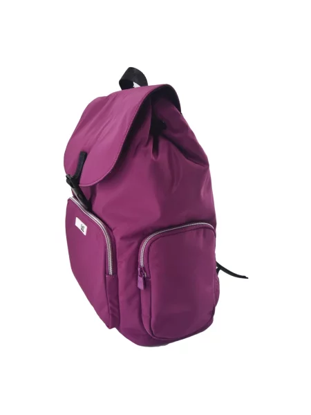 Plecak Emporio Armani Ea7 z logo fioletowy