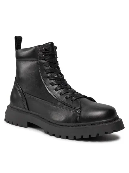 Туристически обувки Tommy Jeans TJM LACE UP BOOT черно