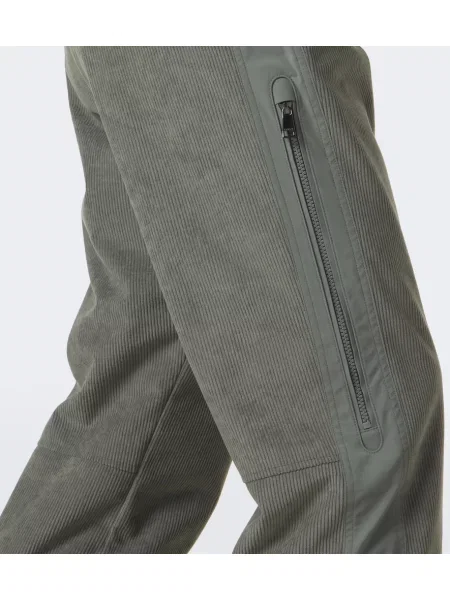Cu centură pantaloni de schi Bogner de catifea cord verde
