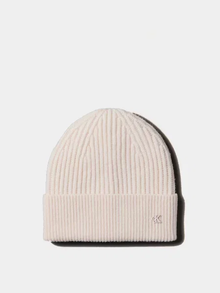Calvin Klein Шапка Молочний Вовна/поліамід