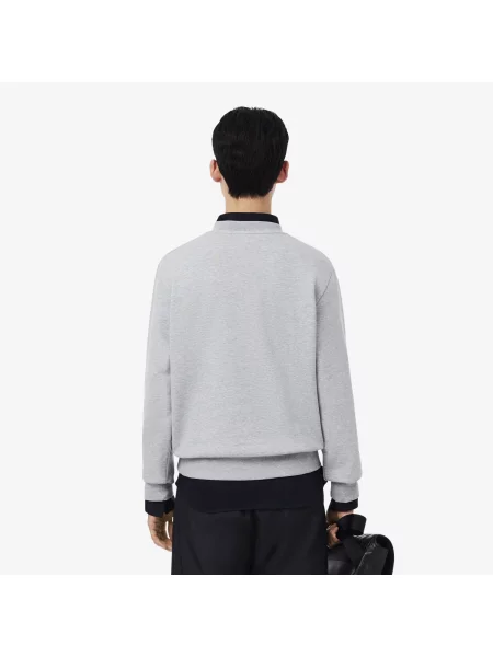 Lacoste Bluza Polarowa O Klasycznym Kroju szary