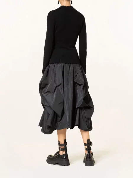 Alexander Mcqueen Sweter Z Kaszmiru schwarz czarny