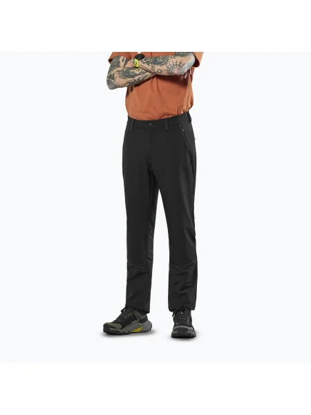 Pantaloni softshell bărbați Salewa Puez Dolomia 2 black out negru