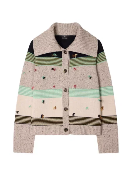 Cardigan Ps Paul Smith de lână cu dungi