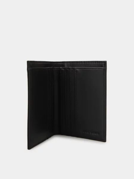 Кожаный кошелек Emporio Armani черный