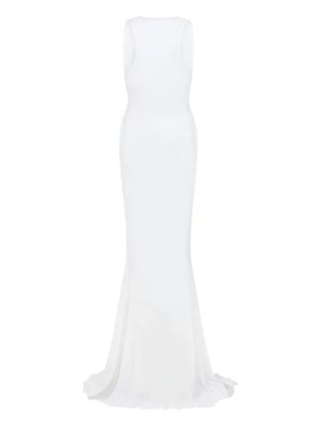 Rochie maxi Let's Swim plasă de costum alb