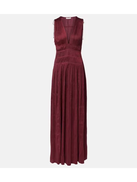 Rochie Ulla Johnson din satin bordo