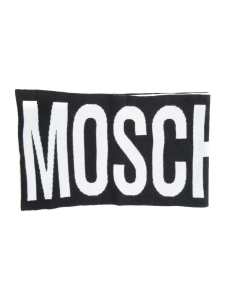 Szal Moschino z kaszmiru czarna